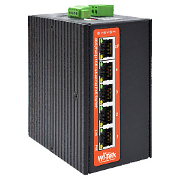 WI-TEK WI-PS305G-I-DC, промышленный неуправляемый PoE-коммутатор WI-TEK WI-PS305G-I-DC, промышленный неуправляемый PoE-коммутатор