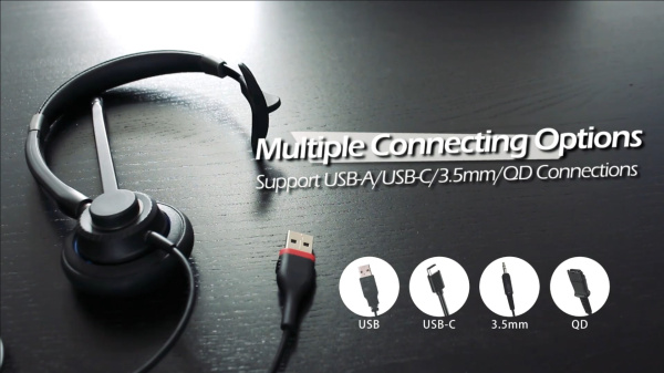 VoiceXpert VXH-700Q, проводная QD-гарнитура VoiceXpert VXH-700Q, проводная QD-гарнитура