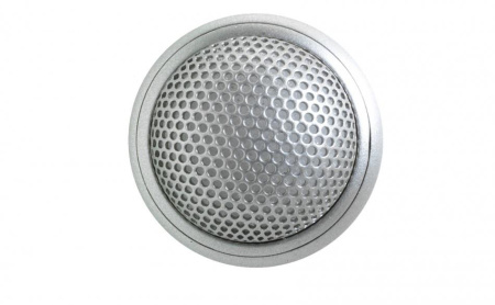 Плоский врезной двунаправленный конференц. микрофон , цвет алюминиевый., 3-pin, XLR