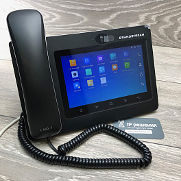 Grandstream GXV3370 IP видеотелефон. 16 SIP аккаунтов, 16 линий, 7" (1024×600) мультитач экран, PoE, (1GbE)Gigabit Ethernet, Wi-Fi, Bluetooth