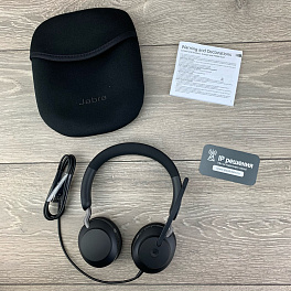 Jabra Evolve2 40 (24089-999-999), проводная гарнитура для компьютера, USB-А, MS Stereo