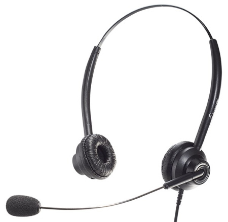 Accutone TB310 DC25, гарнитура с двумя наушниками, разъем 2.5 мм