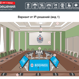 Изготовление дизайн-проекта по системам аудио и видеоконференций для БГТУ «ВОЕНМЕХ» им. Д.Ф. Устинова