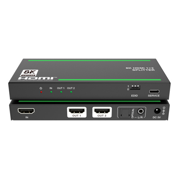 Lideo SP12A2-8K, разветвитель HDMI сигнала 1x2 8K