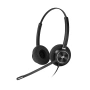 VoiceXpert VXH-300DQ, гарнитура для операторов колл-центра (QD-разъем Plantronics, 2 динамика), аналог Plantronics EncorePro 300