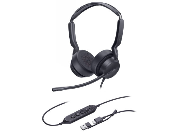 Yealink UH42 Dual UC USB-C/A, проводная USB-гарнитура