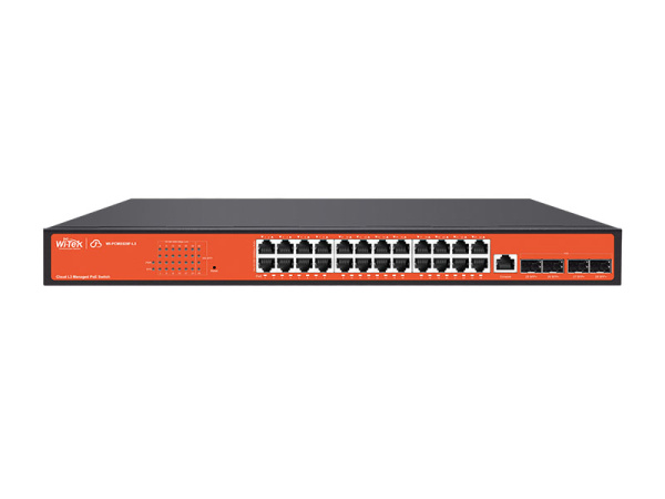 WI-TEK WI-PCMS528F-L3, управляемый l3-коммутатор с poe