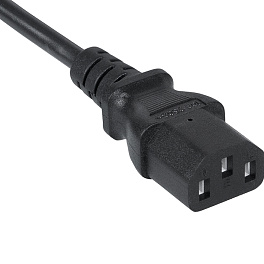 Cabeus, PC-189-VDE-1.2M, кабель питания монитор-компьютер IEC 320 C13 - IEC 320 C14 (3x0.75). 1.2м