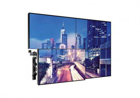 Видеостена 2х2 из панелей LG 55LV35A, 110", шов 3,5 мм; настенное выдвижное крепление Видеостена 2х2 из панелей LG 55LV35A, 110", шов 3,5 мм; настенное выдвижное крепление