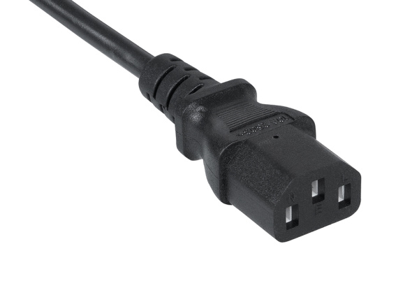Cabeus, PC-189-VDE-0.6M, кабель питания монитор-компьютер IEC 320 C13 - IEC 320 C14 (3x0.75). 0.6м