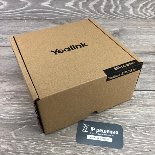 Yealink SIP-T31G, IP-телефон 2 аккаунта, PoE, GigE Yealink SIP-T31G, IP-телефон 2 аккаунта, PoE, GigE