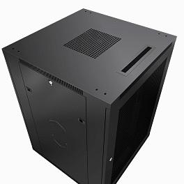 Cabeus, ND-05C-47U80/80-BK, шкаф монтажный телекоммуникационный 19" 47U 800x800x2277mm (ШхГхВ), цвет черный (RAL 9004) 