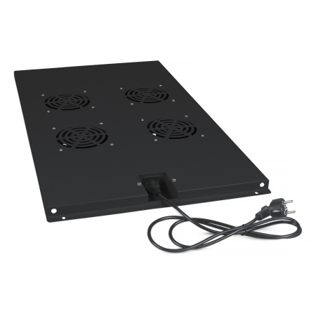 Cabeus, TRAY-120-BK, модуль вентиляторный с 4-я вентиляторами для установки в напольные шкафы серии SH-05C , ND-05C глубиной 1200мм, цвет черный (RAL 9004) Cabeus, TRAY-120-BK, модуль вентиляторный с 4-я вентиляторами для установки в напольные шкафы серии SH-05C , ND-05C глубиной 1200мм, цвет черный (RAL 9004)