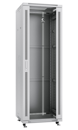 Cabeus, SH-05C-37U60/100, шкаф монтажный телекоммуникационный 19" 37U 600x1000x1833mm (ШхГхВ), цвет серый (RAL 7035)  Cabeus, SH-05C-37U60/100, шкаф монтажный телекоммуникационный 19" 37U 600x1000x1833mm (ШхГхВ), цвет серый (RAL 7035)