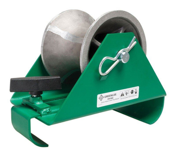 Greenlee 660QA - направляющий кабельный ролик для лотка (114 мм; 45 кг) Greenlee 660QA - направляющий кабельный ролик для лотка (114 мм; 45 кг)