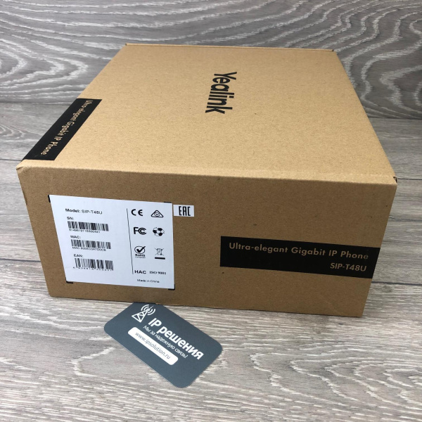 Yealink SIP-T48U, IP-телефон цветной сенсорный экран, 2 порта USB, 16 аккаунтов, BLF,  PoE, GigE, без БП Yealink SIP-T48U, IP-телефон цветной сенсорный экран, 2 порта USB, 16 аккаунтов, BLF,  PoE, GigE, без БП