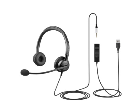 JazzTel Note BNC USB 35 Lite, гарнитура с USB-A и 3.5 мм разъемами