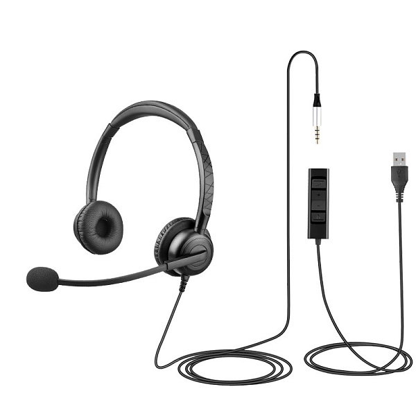 JazzTel Note BNC USB 35 Lite, гарнитура с USB-A и 3.5 мм разъемами