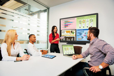 Интерактивная ЖК-панель 70", WiFi - LСD, LED подсветка, 300 Кд/м2, 1920х1080, 3000:1, 3xHDMI, 1xUSB (A),VGA, 1xDisplay Port, USB, 10Base-T/100Base-TX/1000Base-T, RS232, динамики 10+10 Вт, 61 кг, UV2A, Fanless