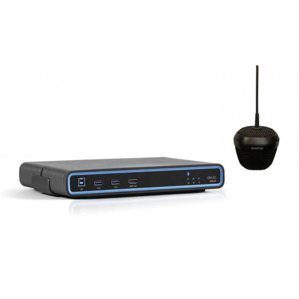 Потолочный микрофон и центральный блок Biamp Devio SCR-25C Black Потолочный микрофон и центральный блок Biamp Devio SCR-25C Black