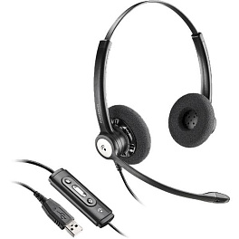 Plantronics Entera BNC USB (HW121N-USB) - профессиональная USB - стерео-гарнитура для ПК.