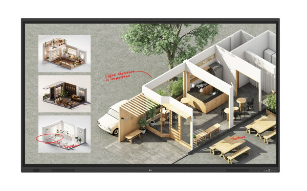 LG 86TR3DQ-B, интерактивный дисплей 86"