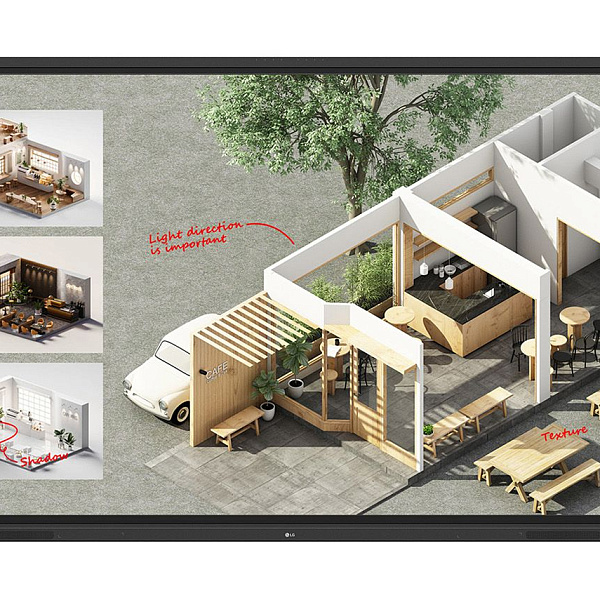 LG 86TR3DQ-B, интерактивный дисплей 86"