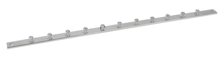 Cabeus, CGB-1U-19, медная шина заземления (покрытие никелем), 19" дюймов, в комплекте винты, шайбы