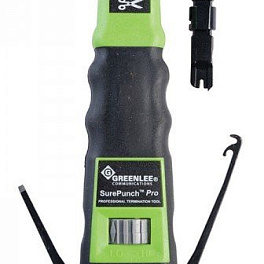 Greenlee SurePunch Pro PDT (PT-3591) - ударный инструмент для расшивки кабеля на кросс с обрезным лезвием 66/110
