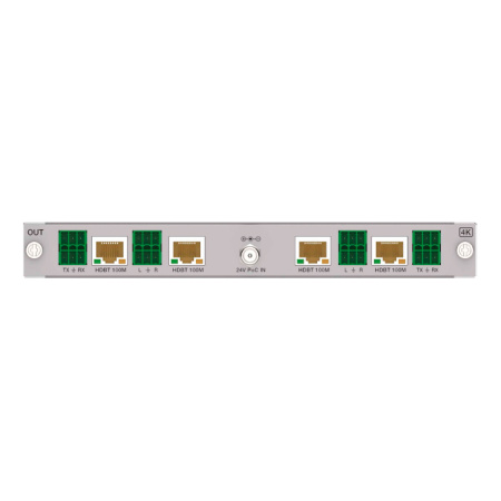 Prestel OC-4K4HBT100, плата выходов HDBaseT 100M 4K