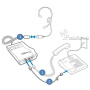 Plantronics M22, адаптер телефонной гарнитуры Plantronics M22, адаптер телефонной гарнитуры