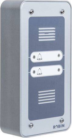 Robin Compact SIP домофон (2 клавиши,  для наружного монтажа) Robin Compact SIP домофон (2 клавиши,  для наружного монтажа)