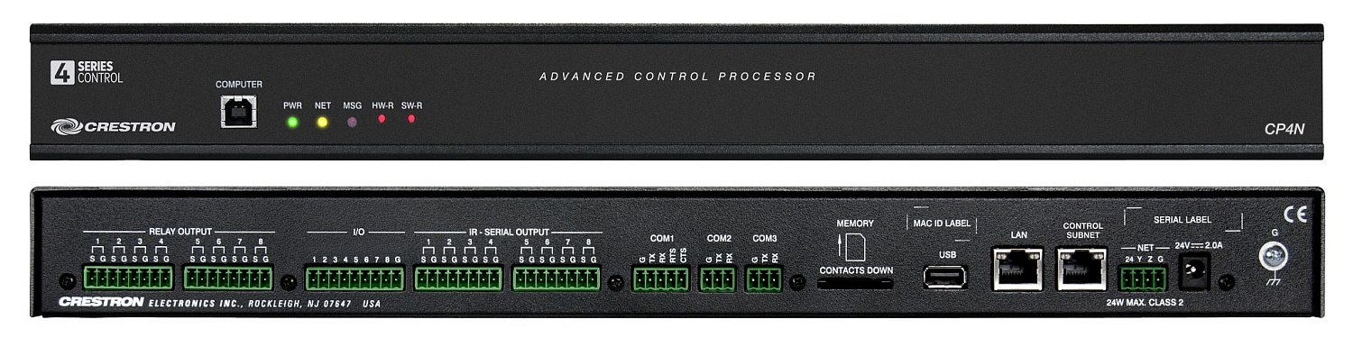 Crestron CP4N, система управления 4-series™