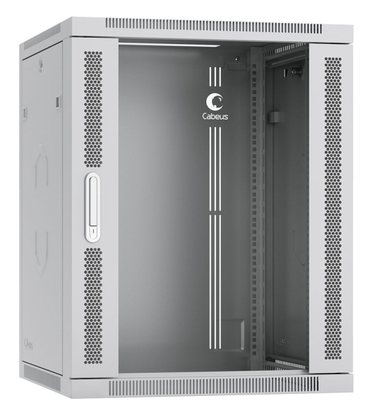 Cabeus, SH-05F-15U60/35, шкаф телекоммуникационный настенный 19" 15U 600x350x769mm (ШхГхВ) дверь стекло Cabeus, SH-05F-15U60/35, шкаф телекоммуникационный настенный 19" 15U 600x350x769mm (ШхГхВ) дверь стекло