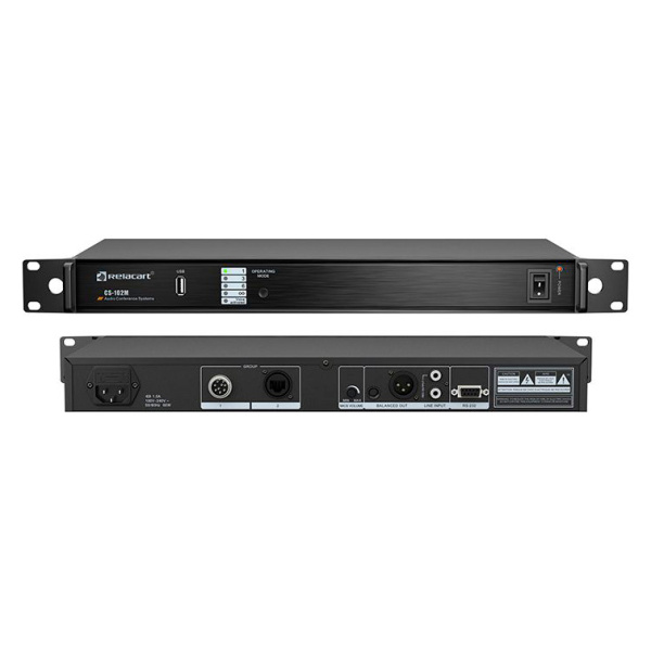 Relacart CS-102M, Центральный блок проводной конференц-системы