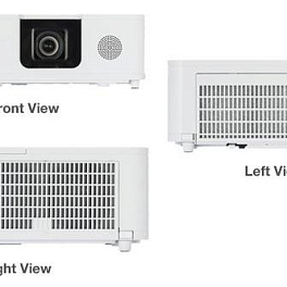 Трехчиповый 3LCD-проектор 5200 лм (со стандартным объективом), WXGA 1280 x 800, 16:10, одна лампа, 10000:1. HD Base T, HDMI x 2. USB. Вес 6,5кг. Белого цвета