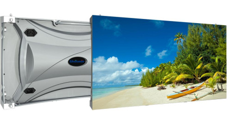 Светодиодный экран для создания видеостен, шаг пикселя 1,5мм, 600 кд/м.кв., угол просмотра 160/160 град., 5000:1, фронтальный доступ, IP5Х, 610?343?75мм, 7,5 кг