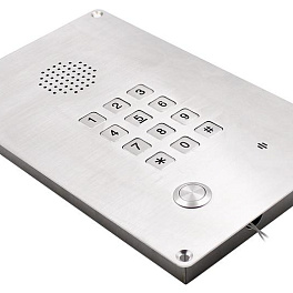 J&R JR309-FK-SIP, вызывная ip-панель (клавиатура, врезной, PoE, без БП, стальной)