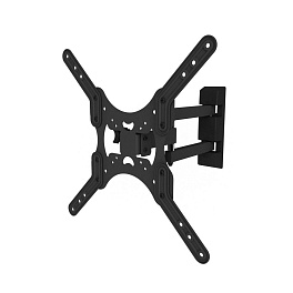 Для ТВ и панелей 23"-55", VESA макс. 400x400мм, до 35кг, 2 колена.