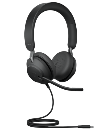 Jabra Evolve2 40 (24089-989-899), проводная гарнитура для компьютера, USB-C, UC Stereo