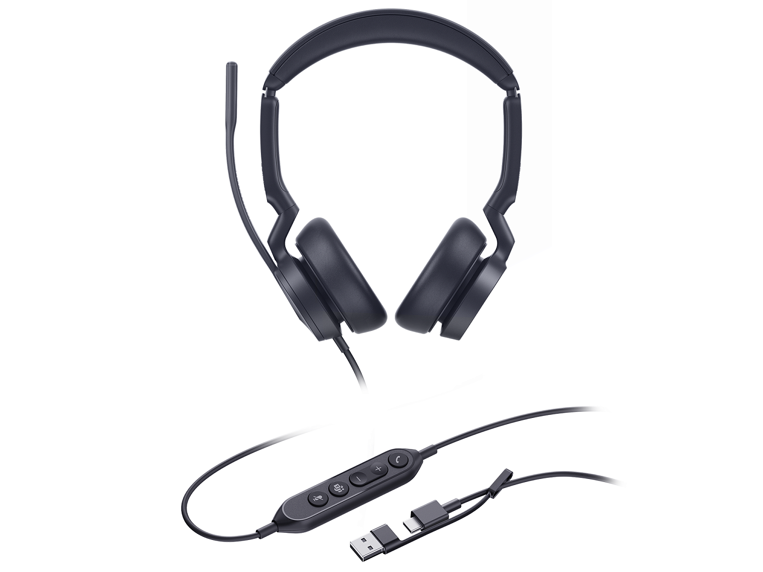 Yealink UH46 Dual UC USB-C/A, проводная USB-гарнитура