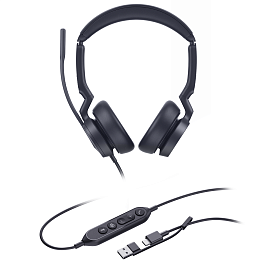 Yealink UH46 Dual UC USB-C/A, проводная USB-гарнитура