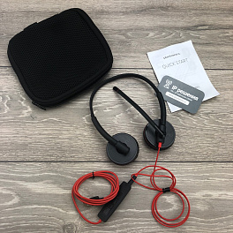 Plantronics BlackWire C3225-A - проводная гарнитура (стерео, jack 3.5/USB-A)