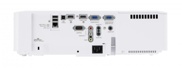 Трехчиповый 3LCD-проектор 5200 ANSI лм (встроенная несменная линза), XGA (1024 х 768), 4:3, одна лампа, 16.000:1. HDMI x 2. USB. Вес 5,2кг. Белого цвета Трехчиповый 3LCD-проектор 5200 ANSI лм (встроенная несменная линза), XGA (1024 х 768), 4:3, одна лампа, 16.000:1. HDMI x 2. USB. Вес 5,2кг. Белого цвета