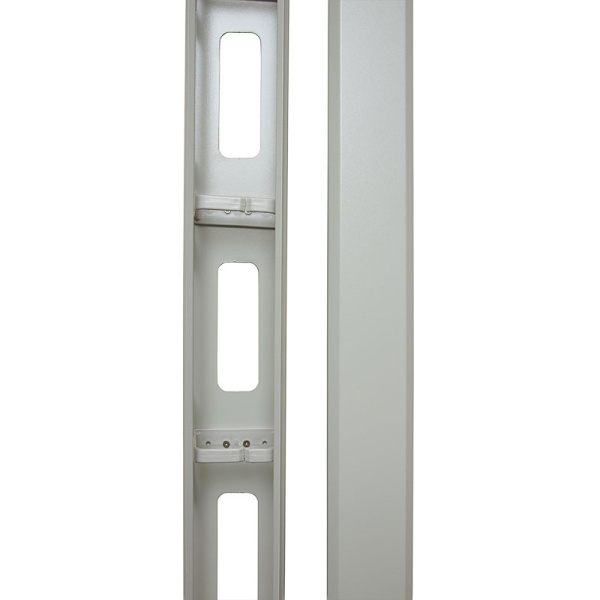 Cabeus, SH-05C42-BK, вертикальный кабельный органайзер в шкаф 42U, металлический, цвет черный (RAL 9004) Cabeus, SH-05C42-BK, вертикальный кабельный органайзер в шкаф 42U, металлический, цвет черный (RAL 9004)