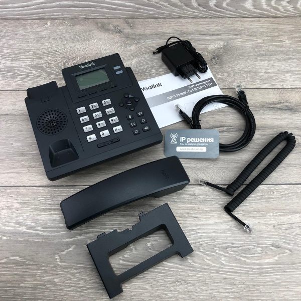 Yealink SIP-T31G, IP-телефон 2 аккаунта, PoE, GigE Yealink SIP-T31G, IP-телефон 2 аккаунта, PoE, GigE