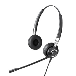 Jabra BIZ 2400 II Duo USB (2499-829-309), проводная USB-гарнитура с шумоподавлением