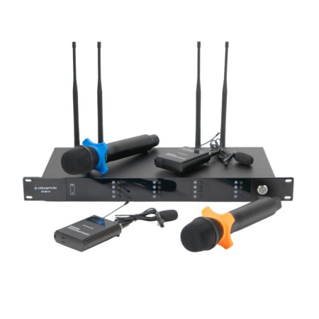 CleverMic RHB14, радиосистема с 2 ручными и 2 петличными микрофонами