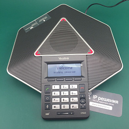 Yealink CP860 , конференц телефон (voip) в комплекте с микрофонами CPE80