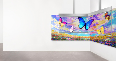 Прозрачный OLED-дисплей, 55", FHD, прозрачность 38% Прозрачный OLED-дисплей, 55", FHD, прозрачность 38%